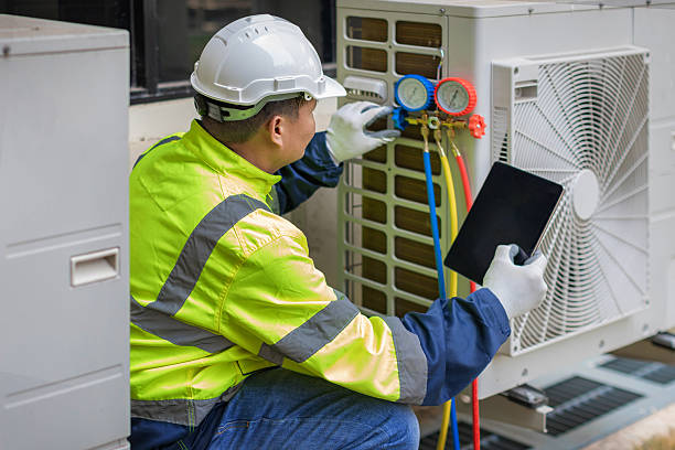Professional Hvac technician working in Harbinger, NC